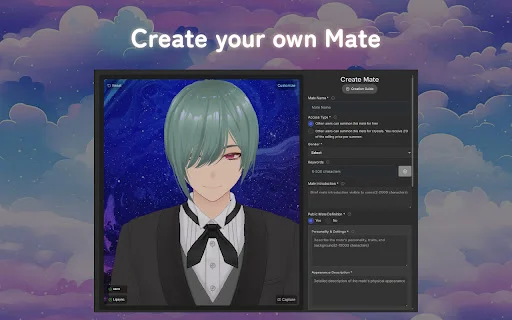 Download OshiKoi: AI Mate sa Browser – 3D AI Companion Free - Screenshot 4