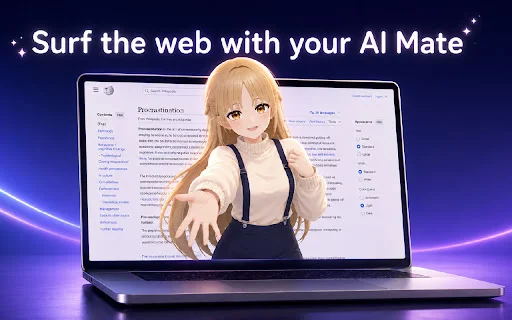 Download OshiKoi: AI Mate sa Browser – 3D AI Companion Free - Screenshot 1