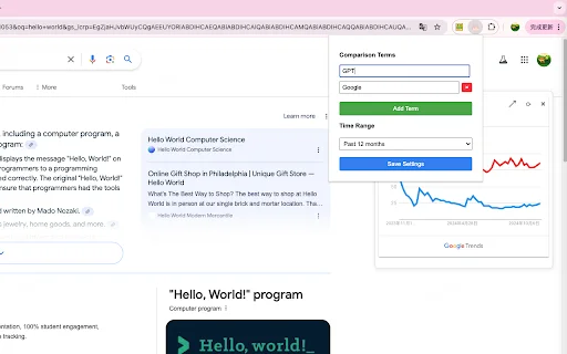 I-download ang Google Trends Everywhere – Pagsusuri ng Trend - Screenshot 3