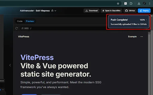 Bolt to GitHub Extension: I-automate ang Iyong Workflow - Screenshot 5