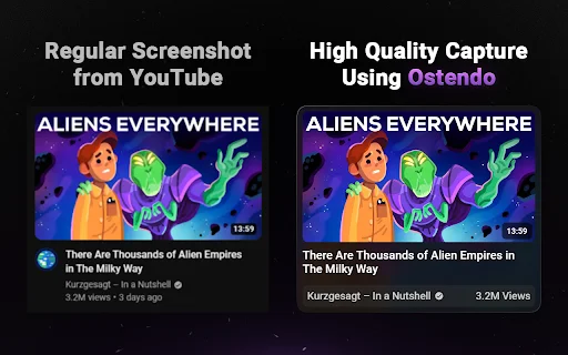 Ostendo: Kumuha ng YouTube Thumbnails at Screenshots nang Madali - Screenshot 3