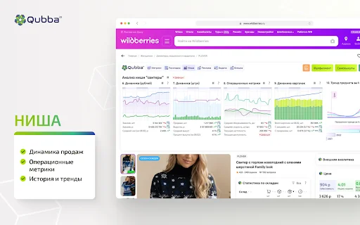 I-download ang Qubba: Pinakamahusay na Analytics para sa Wildberries - Screenshot 3