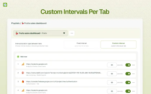 Tab Revolver: Awtomatikong Tab Rotator para sa Browser Mo - Screenshot 2