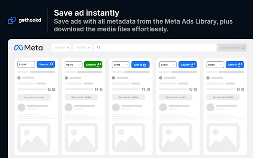 GetHookd.AI: I-save ang Ads sa Meta Library sa Isang Click - Screenshot 2